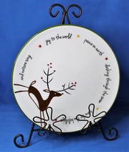 Better Homes and Gardens Holiday Reindeer Plate Holiday Home - £7.75 GBP