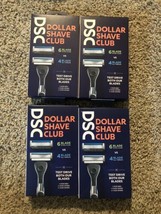 4X Dollar Shave Club Razor Handle 6 and 4 Blade Cartridges - $21.45