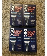 4X Dollar Shave Club Razor Handle 6 and 4 Blade Cartridges - $21.45