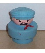 Vintage 90&#39;s Fisher Price Chunky Little People Conductor figure #2373 FPLP - $189.98 MXN