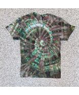 NEW Gildan Mens Bright Green Purple Spiral Ice Tie Dye Short Sleeve Shir... - $413.47 MXN