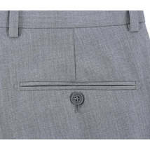 Men RENOIR suit Solid Two Button Business or Formal Slim Fit 202-2 Light gray image 5