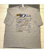 TSI Men’s Vintage Shirt 3XL GRAY SHORT SLEEVE HUMOR TOP 10 THINGS DAD’S ... - $360.04 MXN