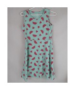 Wonder Nation Sleeveless Mint Green Dress With Watermelon Designs Girls ... - £6.87 GBP