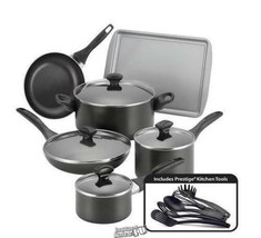 Farberware-15-Piece Nonstick Cookware Set Dishwasher Safe 15-Piece Nonstick - £56.03 GBP