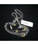 Chico's Glissta Waist Belt Rhinestone BOHO Silver Tone Chain Small Med S... - $19.30