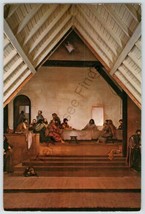 The Lord&#39;s Supper A True Fresco by Ben Long IV 1980 Postcard Holy Trinity Church - £10.07 GBP