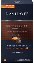 DAVIDOFF Nespresso Capsules Espresso 57 - Dark &amp; Chocolatey - 40 Capsules - $32.19