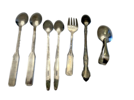 Spoons Forks Lot of 7 Child Baby Stainless Steel Oneidacraft Evenflo Community - £12.65 GBP