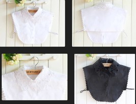 White / Black / Fake Lace Collar / Cotton False Collar / Removable Collar B102 - £10.09 GBP