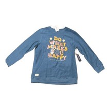 Simply Southern Blue Long Sleeve Sweatshirt Do What Makes You Happy Wome... - £22.04 GBP
