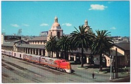 Postcard Train Santa Fe Station San Diego California - $4.94