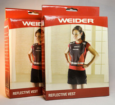 2 WEIDER Reflective Vests WVEST08 - Lot of 2 - Runners, Walkers, Bike Ri... - £13.91 GBP