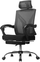 Hbada Ergonomic Office Chair High Back Desk Chair Recliner Chair With, Black - £208.32 GBP