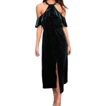 NEW Ali &amp; Jay Velvet  Cold Shoulder Midi Dress Size M - £39.32 GBP