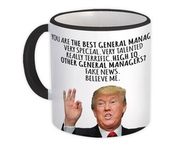 General Manager Funny Trump : Gift Mug Best Birthday Christmas Jobs - £12.78 GBP