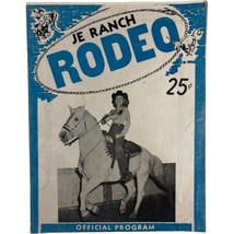 Vintage July 1949 JE Ranch Rodeo Program J Eskew Waverly NY Cowgirls Bull Riding - £10.93 GBP