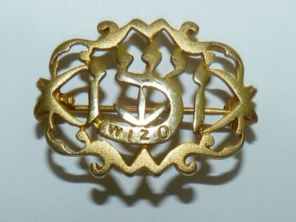 Vintage 1950s Israel 10-12K Carat Gold-Plated Women&#39;s Movement Wizo Broo... - $55.20