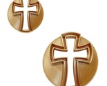 Cross Set Of 2 Sizes Concha Cutters Bread Stamps Made In USA PR1823 - $11.99