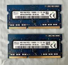 Lot Of 2 SK Hynix 4GB SODIMM Laptop RAM 1Rx8 PC3L-12800S HMT451S6AFR8A-PB - $13.79