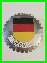 Antique Early German Enamel  Sports Car Metal Car Badge ~ German Flag De... - £77.84 GBP