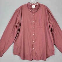 Old Navy Men Shirt Size XXL Purple Preppy Long Sleeve Classic Button Down Pocket - £9.85 GBP