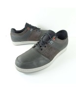 ABEO PRO Men&#39;s ALLEN Charcoal Leather Casual Black Gray Sneakers Size 11... - £17.69 GBP