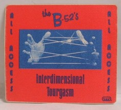 The B-52&#39;s - Vintage Original Concert Tour Cloth Backstage Pass - £7.99 GBP