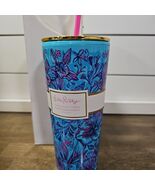 Lilly Pulitzer Shells N Bells Tumbler With Straw NEW 24 Oz. - $19.75