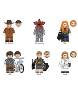 6Pcs Stranger Things Minifigures Derek Mr. Whatsit Demogorgon Vecna Mini... - $21.59