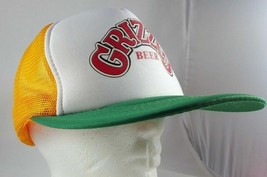 VTG Grizzly Beer Snapback Trucker Hat Adjustable Cap - £8.19 GBP
