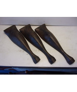 Set of 3 Vintage Cast Iron Decorative Legs Stove Furniture Bath Tub Feet... - $1,392.49 MXN