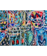 RYU ORIGINAL ONE OF A KIND ACRYLIC PAINTING ON PAPER HAND SIGNED - $407.69