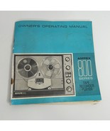 Ampex 800 Series Reel to Reel  Operating Manual  Original - $18.88