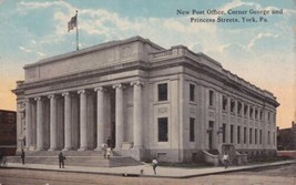 Post Office York Pennsylvania PA Corner George and Princess Streets Postcard A10 - £2.28 GBP