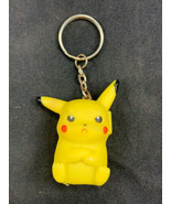 Vintage Pokeman Frowning Pikachu Squeaking Keychain - £12.58 GBP