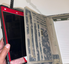 DISCONTINUED WATERPROOF  BOOK ZIP BINDER US ARMY NATIONAL GUARD ACU UCP ... - $21.86