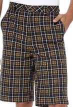 Ncaa Ucf Central Florida Golden Knights Men&#39;s Colony Plaid Shorts New - £16.41 GBP