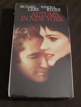 AUTUMN IN NEW YORK - RICHARD GERE WINONA RYDER VHS NTSC DIGITAL VIDEO TR... - $1.48