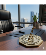 Brass Garden Sundial - 10&quot; Sold Polished Brass Octagonal Design Sundial ... - €85,93 EUR