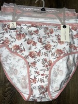 Laura Ashley Womens Brief Underwear Panties Floral 5-Pair Cotton Blend (A) ~ XL - £24.74 GBP