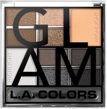 L.A. COLORS Color Block Eyeshadow Palette, Glam - £8.58 GBP