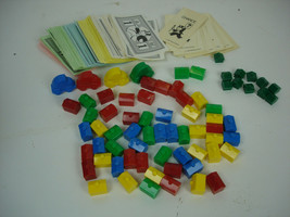 Monopoly Replacement Parts Hotels Houses Cards Money Cars Pieces - £6.65 GBP