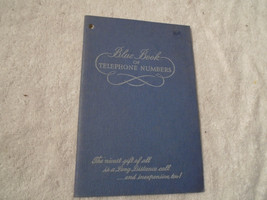 Vintage 1950s Ohio Bell Blue book of telephone numbers address birtdays ... - $14.84