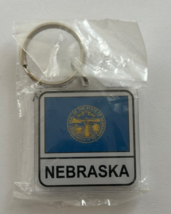 Nebraska State Flag Key Chain 2 Sided Key Ring - $4.95