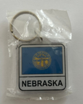 Nebraska State Flag Key Chain 2 Sided Key Ring - £3.89 GBP