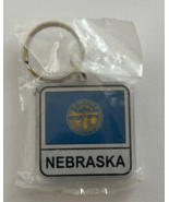 Nebraska State Flag Key Chain 2 Sided Key Ring - £3.95 GBP