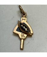1949 PI TAU SIGMA 1949 10K Gold Enamel Greek Fraternity Key Charm Watch ... - $3,542.68 MXN