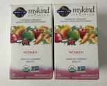 2 Pack - Garden of Life Mykind Organics Women Multivitamin, 30 Ct Ea, Ex... - £26.15 GBP