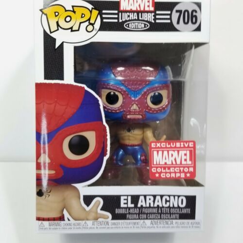 Funko Pop Marvel Lucha Libre El Aracno #706 Collector Corps Exclusive Me... - $15.83
